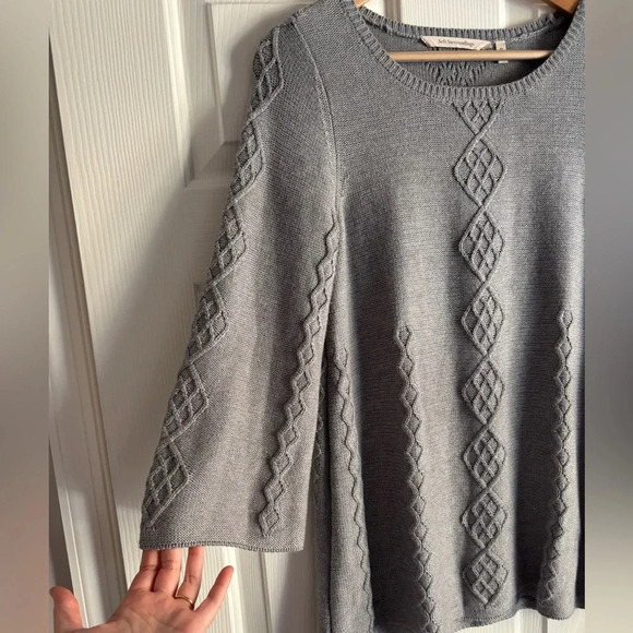 Soft Surroundings Women Cable Knit Sweater XS Silk Cashmere Blend Quiet Luxury - Picture 6 of 11